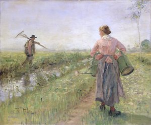 朝、1889 作： Fritz von Uhde